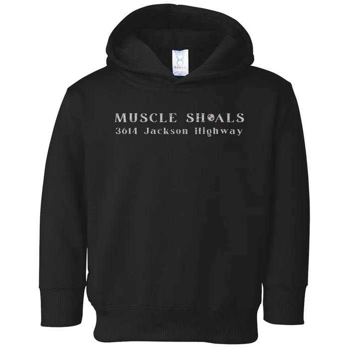 Muscle Shoals Alabama 3614 Jackson Highway Music Souvenir Toddler Hoodie