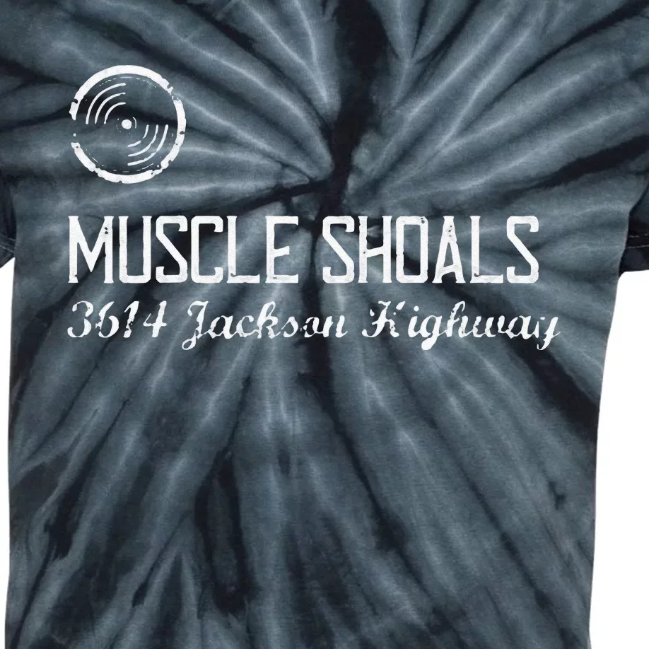 Muscle Shoals Alabama 3614 Jackson Highway Music Souvenir Kids Tie-Dye T-Shirt