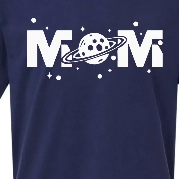 Mom Space Astronaut Mom Mama Momlife Mother's Day Present Sueded Cloud Jersey T-Shirt