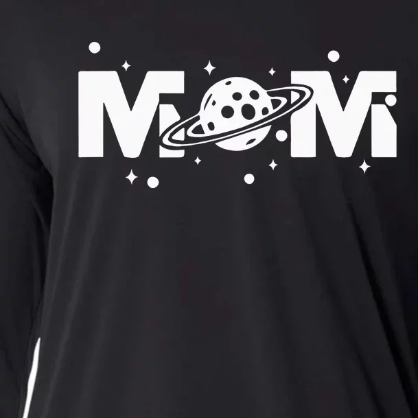 Mom Space Astronaut Mom gift for Mother's Day Present Cooling Performance Long Sleeve Crew