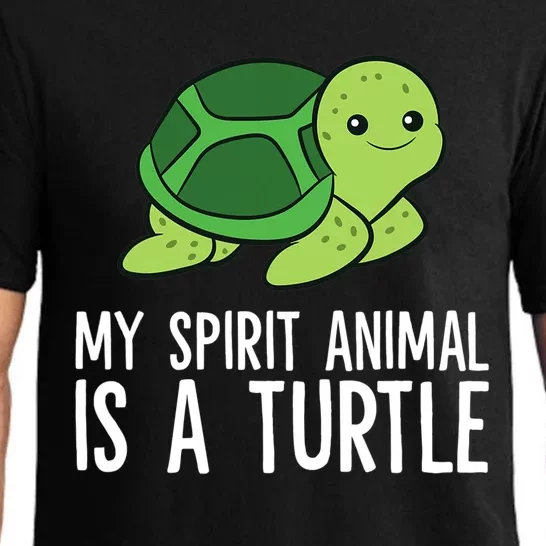 My Spirit Animal Is A Turtle Love Turtles Pajama Set