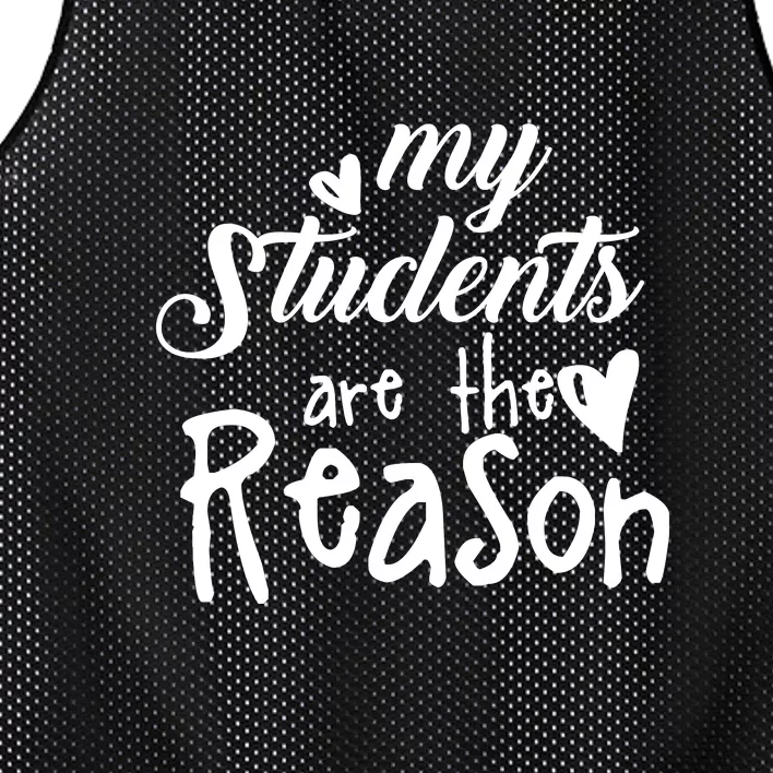 My Students Are The Reason Mesh Reversible Basketball Jersey Tank