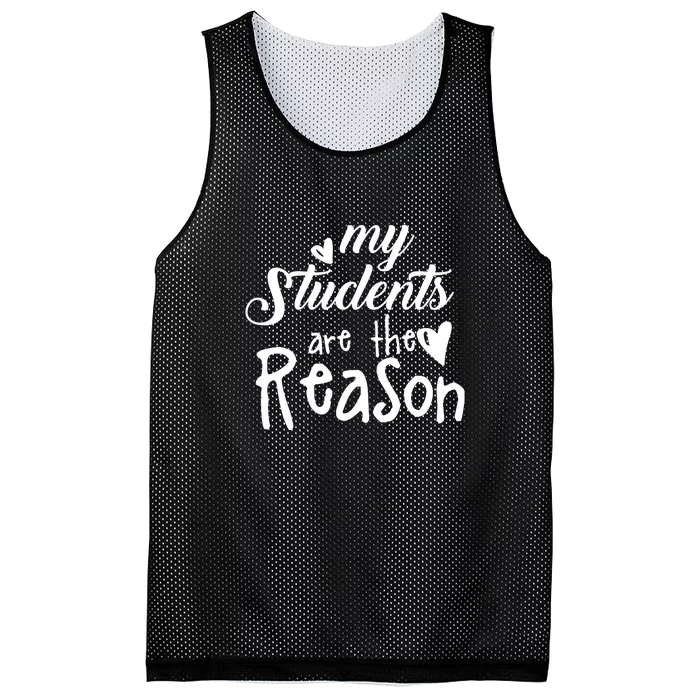 My Students Are The Reason Mesh Reversible Basketball Jersey Tank