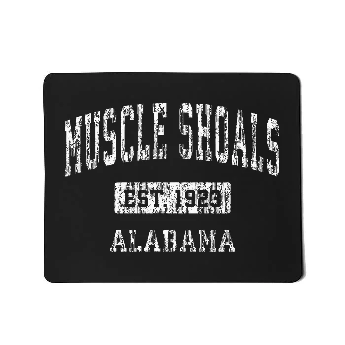 Muscle Shoals Alabama Al Vintage Sports Established Design Mousepad