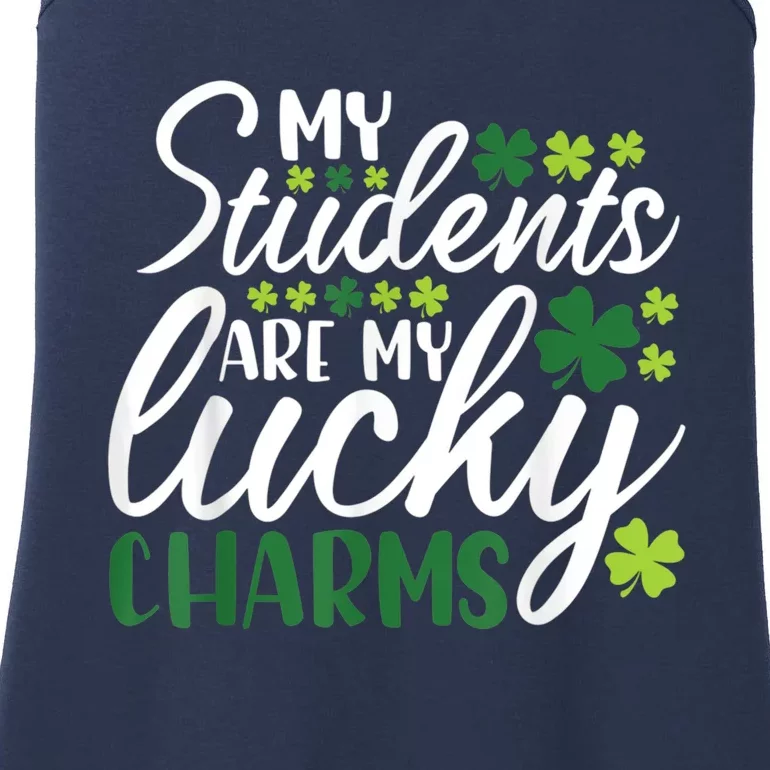 My Students Are My Lucky Charms Teacher St Patrick's Day Ladies Essential Tank