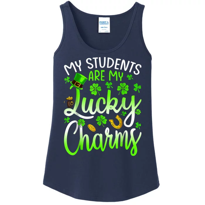 My Students Are My Lucky Charms Teacher St Patrick's Day Ladies Essential Tank