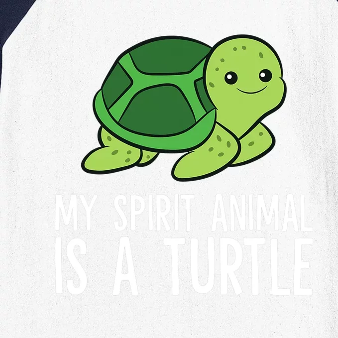 My Spirit Animal Is A Turtle Love Turtles Baseball Sleeve Shirt