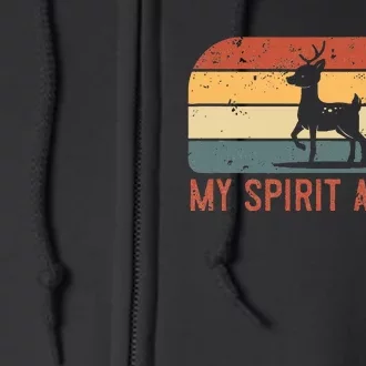 My Spirit Animal Is A Deer Full Zip Hoodie