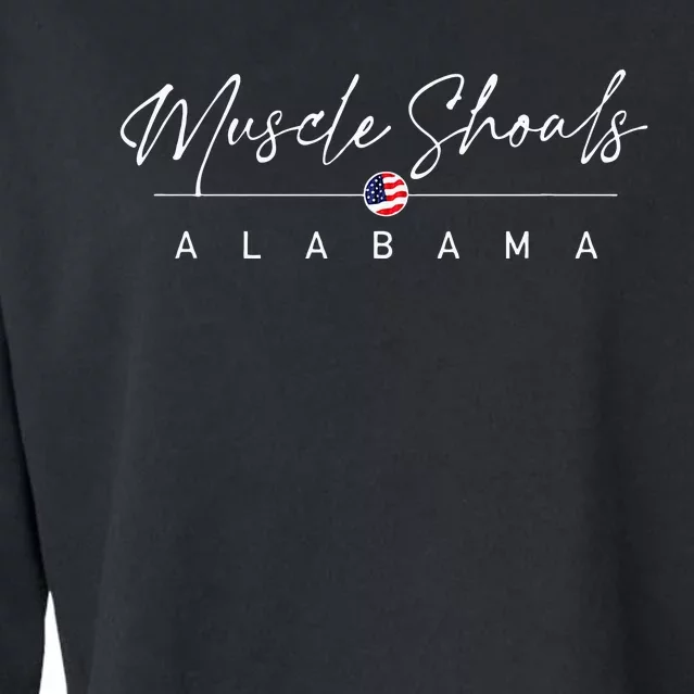 Muscle Shoals Alabama Cropped Pullover Crew