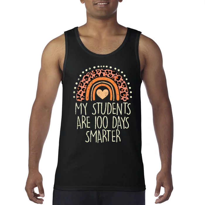 My Students Are 100 Days Smarter 100th Day Of School Teacher Tank Top