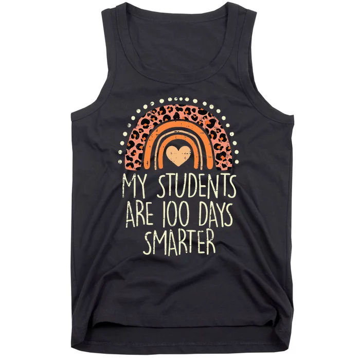 My Students Are 100 Days Smarter 100th Day Of School Teacher Tank Top