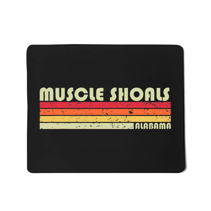 Muscle Shoals Al Alabama Funny City Home Roots Gift Retro Mousepad