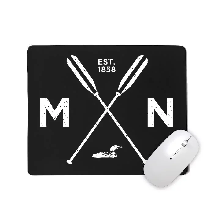 Minnesota State Awesome Mn Nice Adventure 1858 Loon Mousepad