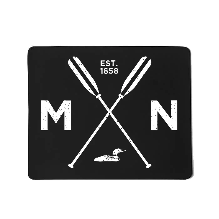 Minnesota State Awesome Mn Nice Adventure 1858 Loon Mousepad