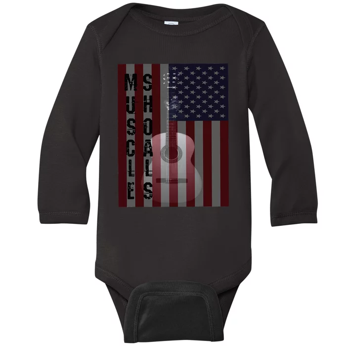 Muscle Shoals Alabama Baby Long Sleeve Bodysuit