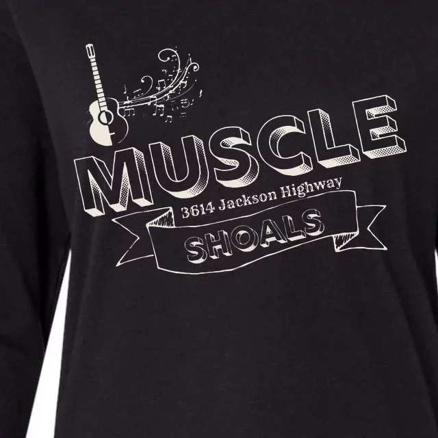 Muscle Shoals Alabama 3614 Jackson Highway Music Souvenir Womens Cotton Relaxed Long Sleeve T-Shirt