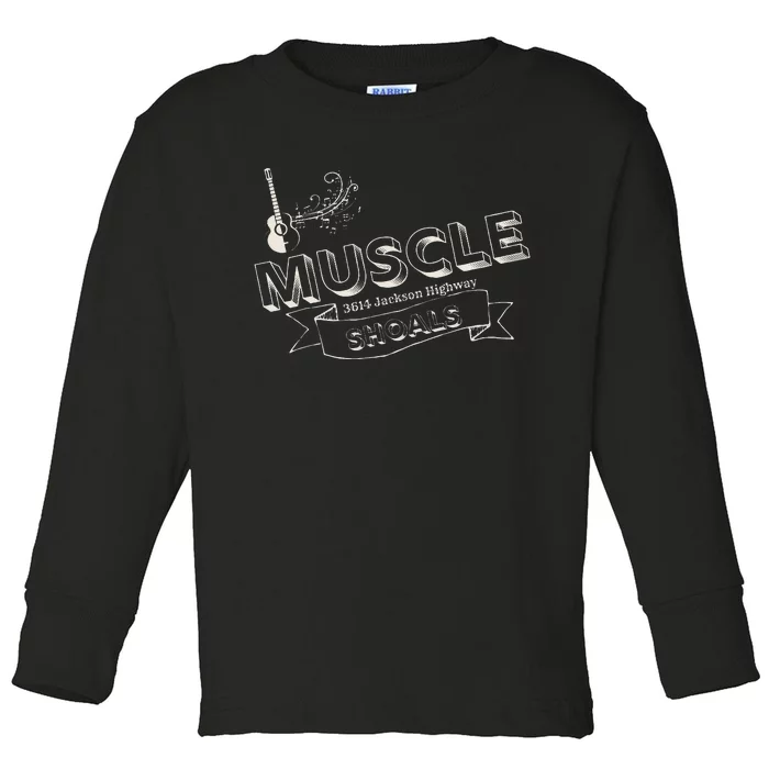 Muscle Shoals Alabama 3614 Jackson Highway Music Souvenir Toddler Long Sleeve Shirt