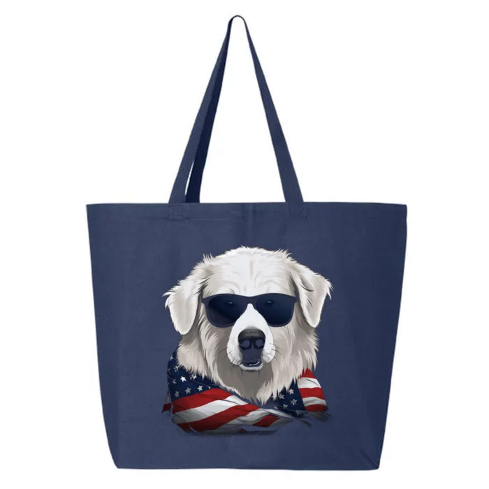 Maremma Sheepdog American Flag US Tee 4th July Gifts Graphic 25L Jumbo Tote