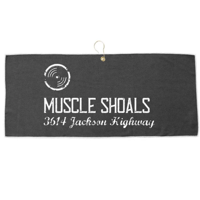 Muscle Shoals Alabama 3614 Jackson Highway Music Souvenir Large Microfiber Waffle Golf Towel