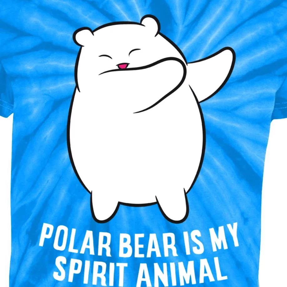 My Spirit Animal Is A Polar Bear Cute Polar Bear Lover Gift Kids Tie-Dye T-Shirt