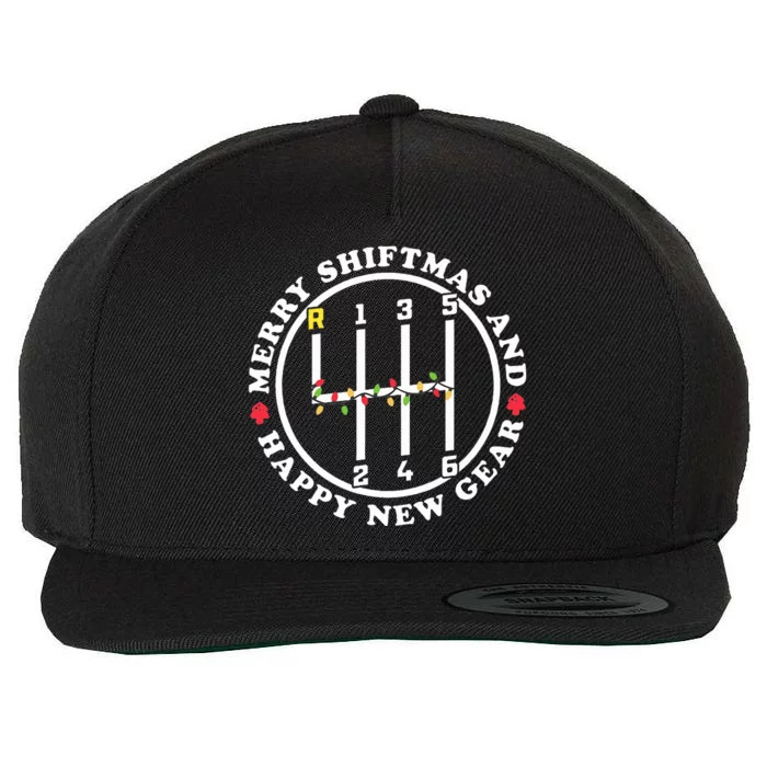 Merry Shiftmas And A Happy New Gear Christmas Manual Gearbox Wool Snapback Cap