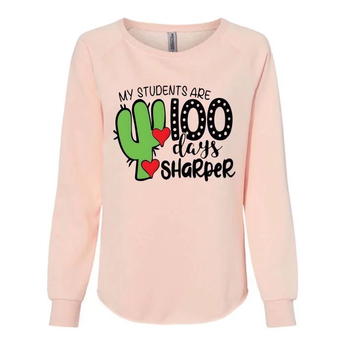 My Students Are 100 Days Sharper Womens California Wash Sweatshirt