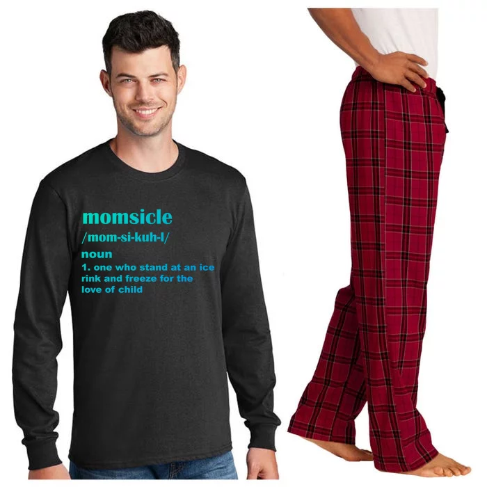 Momsicle Sits At Hockey Rink For Love Of Her Gift Long Sleeve Pajama Set