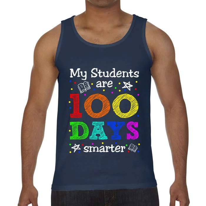 My Students Are 100 Days Smarter Funny Teacher Gift Comfort Colors® Tank Top