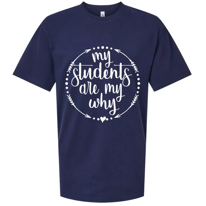 My Students Are My Why Cute Inspirational Teacher Gift Sueded Cloud Jersey T-Shirt