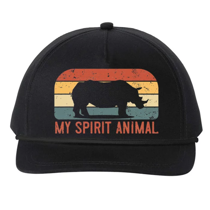 My Spirit Animal Is A Rhino Chubby Unicorn Snapback Five-Panel Rope Hat