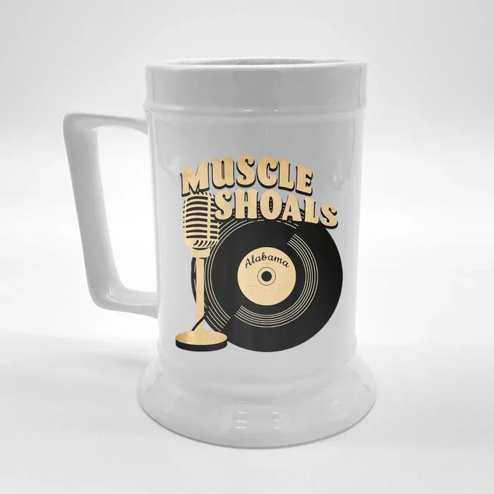 Muscle Shoals Alabama Vintage Style Front & Back Beer Stein