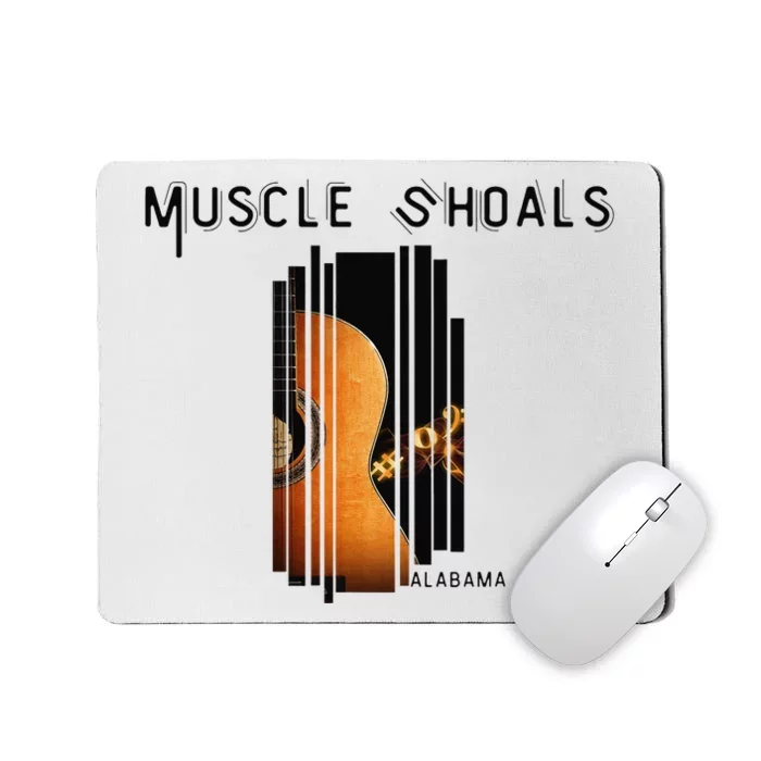 Muscle Shoals Alabama AL Distressed Grunge Text Music City Mousepad