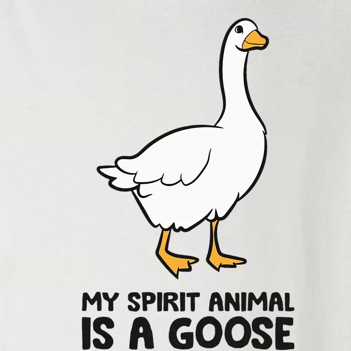 My Spirit Animal Is A Goose Toddler Long Sleeve Shirt