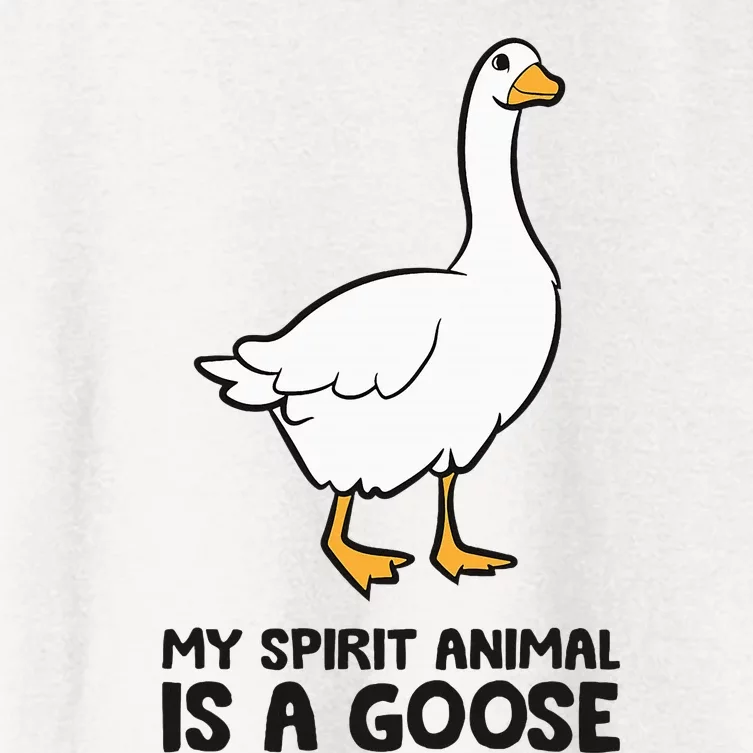 My Spirit Animal Is A Goose Women's Crop Top Tee