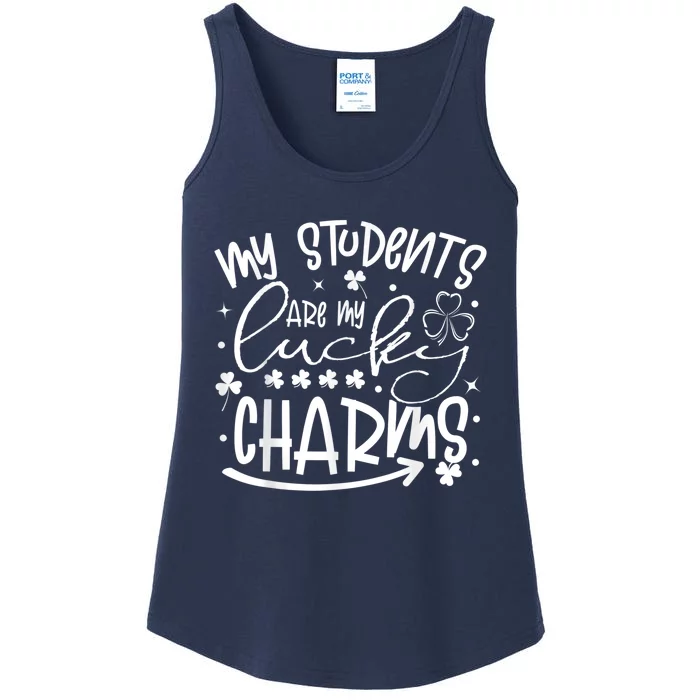 My Student Are My Lucky Charms St Patricks Day Teacher Ladies Essential Tank