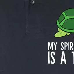 My Spirit Animal Is A Turtle Love Turtles Softstyle Adult Sport Polo