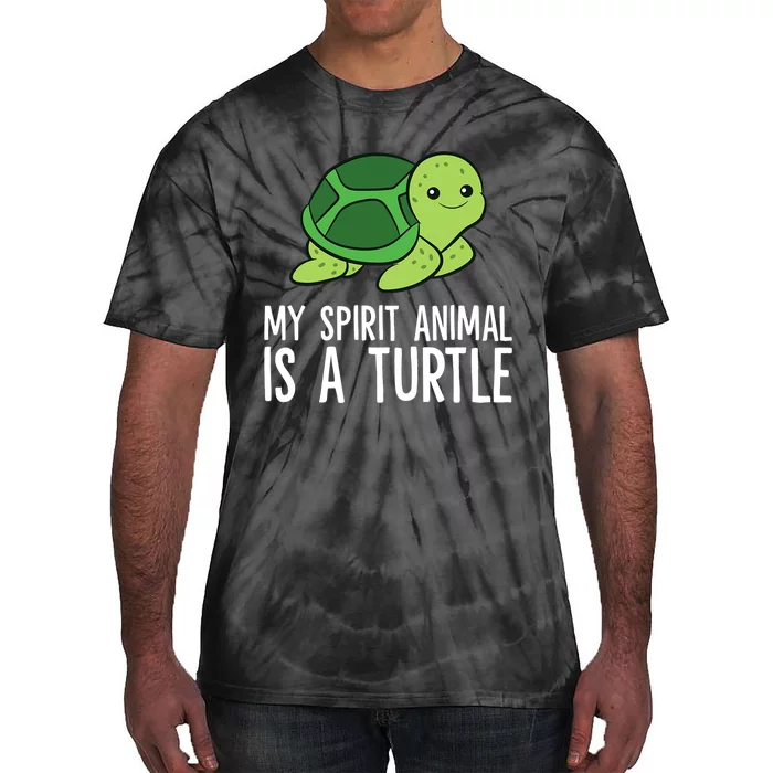 My Spirit Animal Is A Turtle Love Turtles Tie-Dye T-Shirt