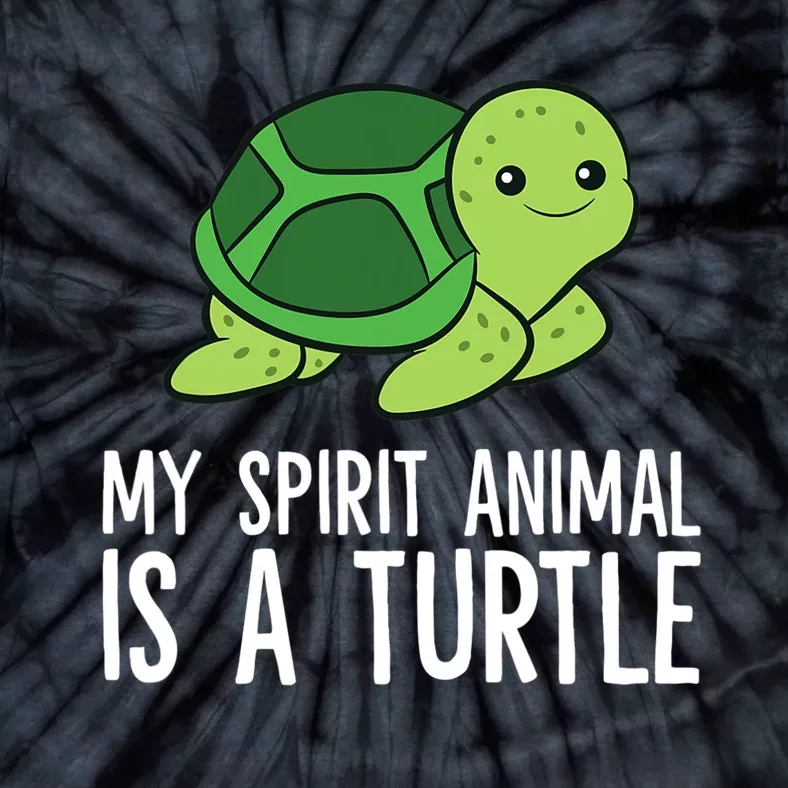 My Spirit Animal Is A Turtle Love Turtles Tie-Dye T-Shirt