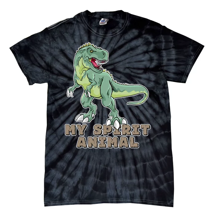 My Spirit Animal Is A T Rex Tie-Dye T-Shirt