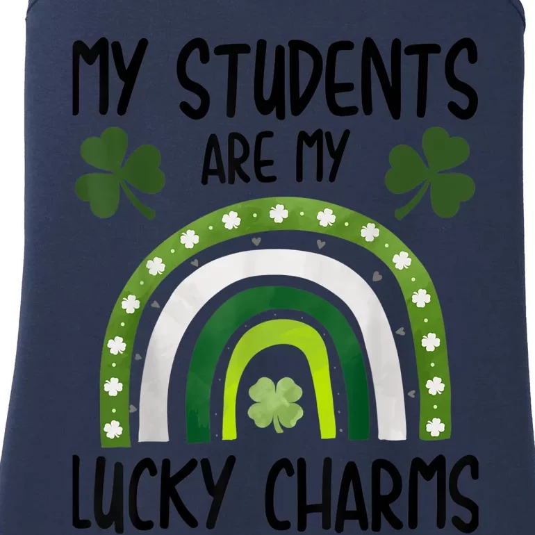 My Students Are My Lucky Charms Teacher St Patricks Day Ladies Essential Tank