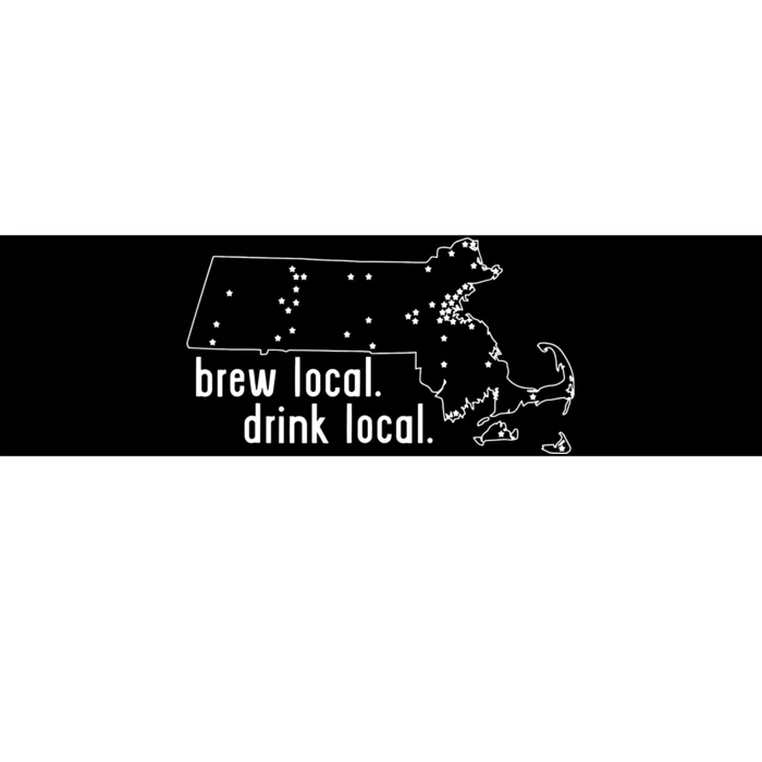 Massachusetts State Brewery Map Craft Beer Graphic Bumper Sticker