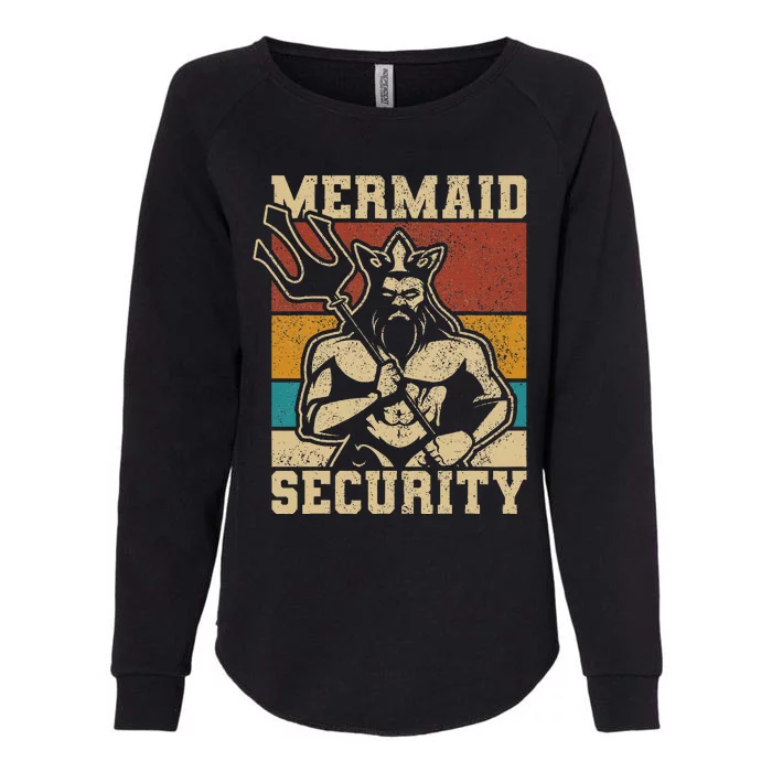 Mermaid Security Bday Costume Merman Birthday Party Outfit Womens California Wash Sweatshirt