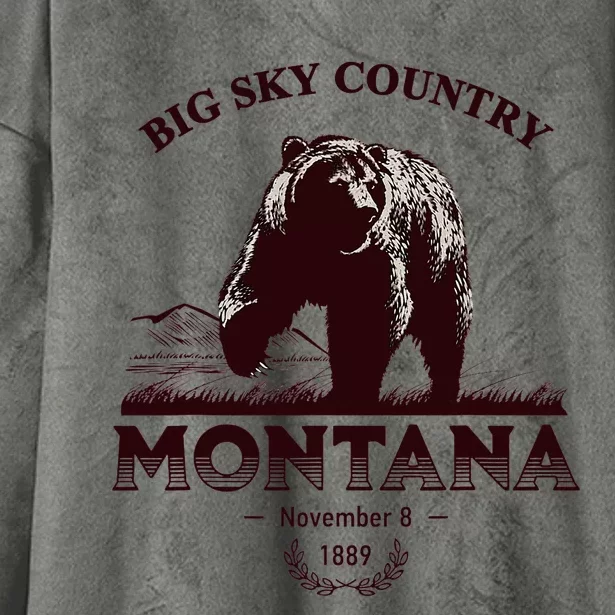 Montana State Big Sky Country Hooded Wearable Blanket