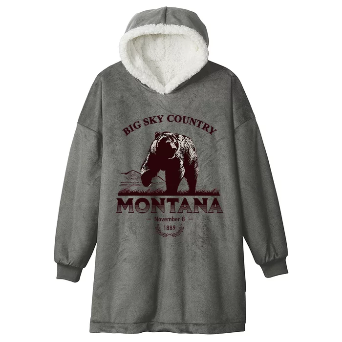 Montana State Big Sky Country Hooded Wearable Blanket