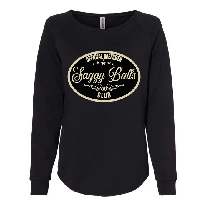 Member Saggy Balls Club Old People Womens California Wash Sweatshirt