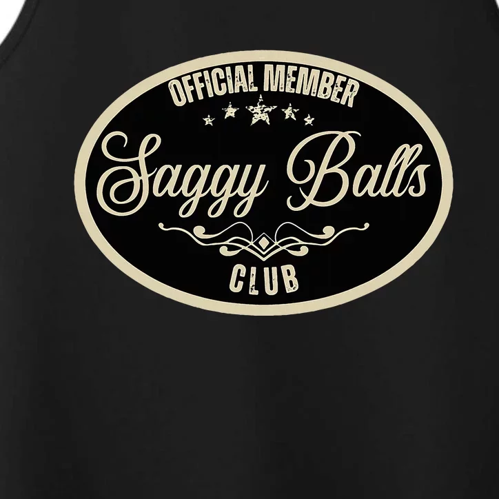 Member Saggy Balls Club Old People Performance Tank