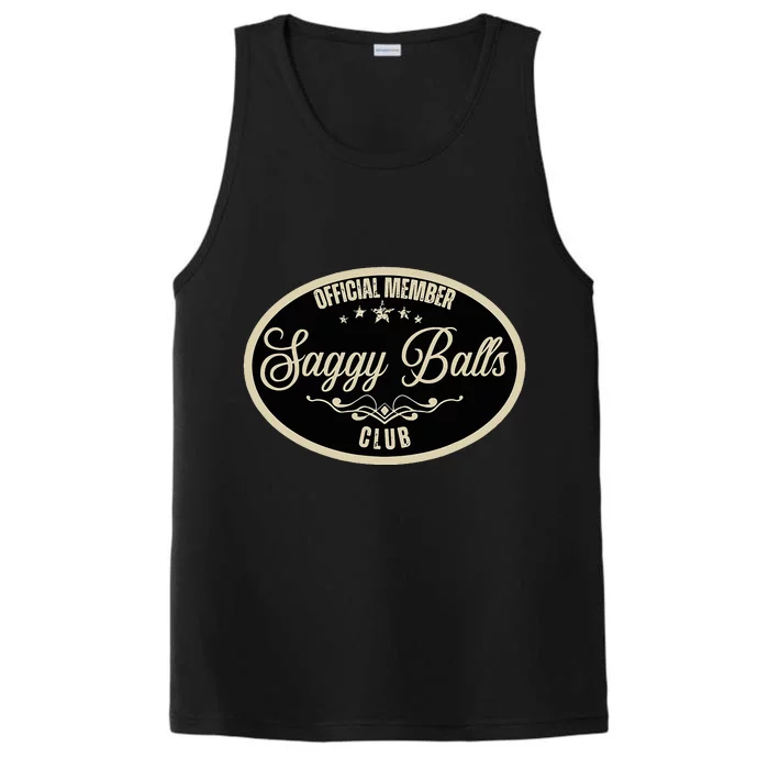 Member Saggy Balls Club Old People Performance Tank