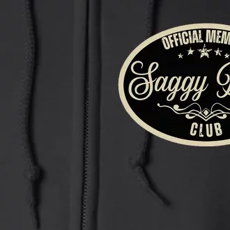 Member Saggy Balls Club Old People Full Zip Hoodie