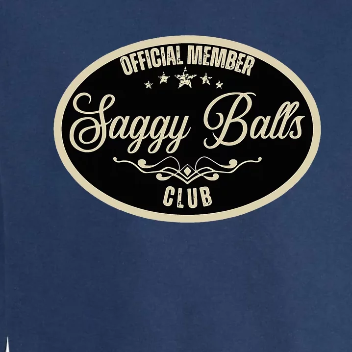 Member Saggy Balls Club Old People Garment-Dyed Sweatshirt