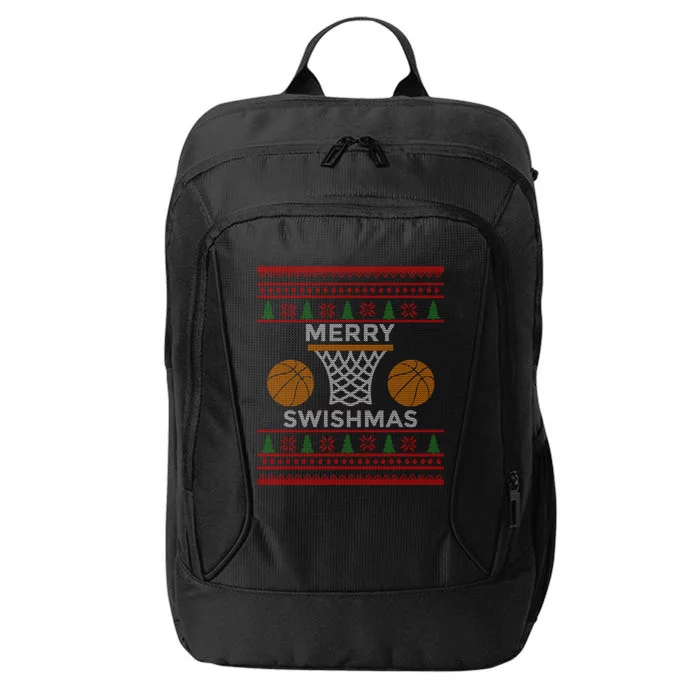 Merry Swishmas Basketball Funny Cool Christmas Gift City Backpack